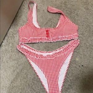 Plaid swimsuit